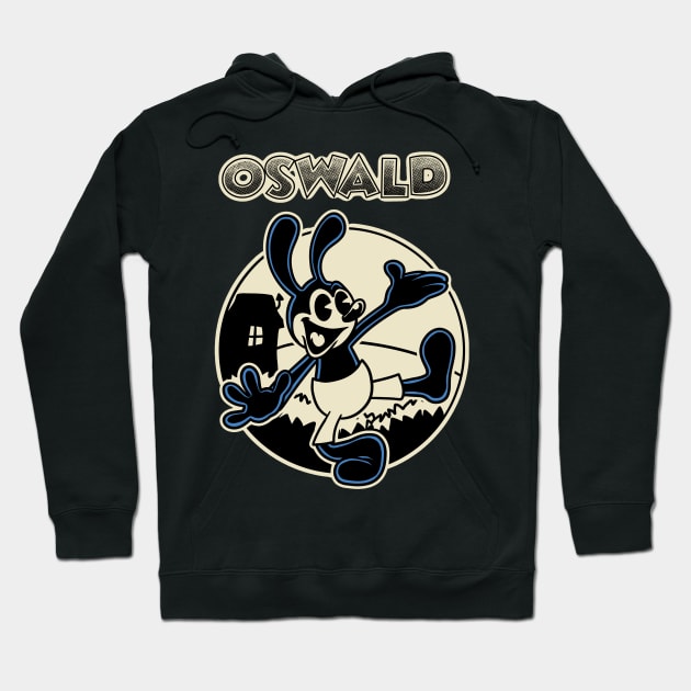 Oswald The Lucky Rabbit Keep Walking 1927 Hoodie by asterami